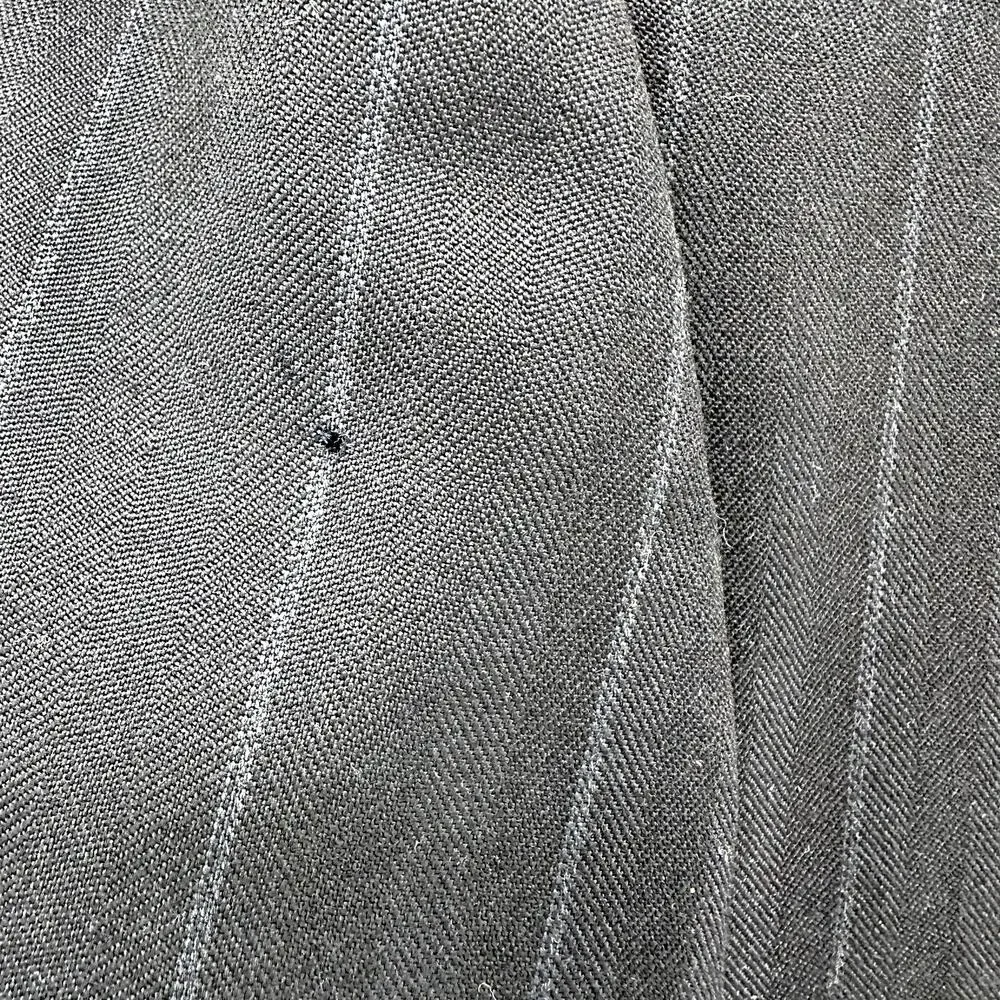 Canali Fine Pinstripe Suit Set Pure Wool Notch Lapel Dress Pants Navy Blue 54R